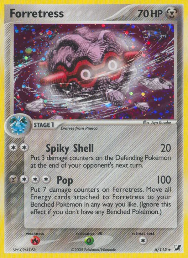 Forretress — EX Unseen Forces — Pokémon
