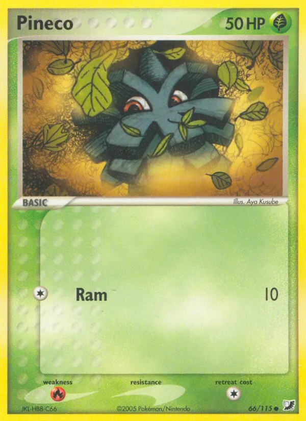 Pineco — EX Unseen Forces — Pokemon