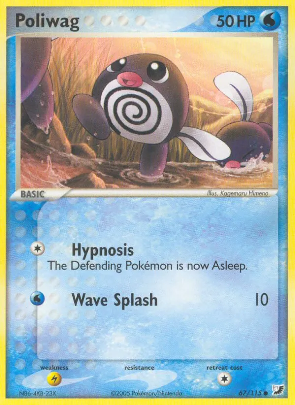Poliwag — EX Unseen Forces — Pokémon