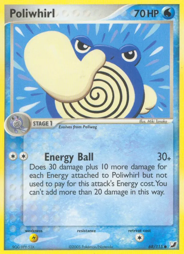 Poliwhirl — EX Unseen Forces — Pokemon