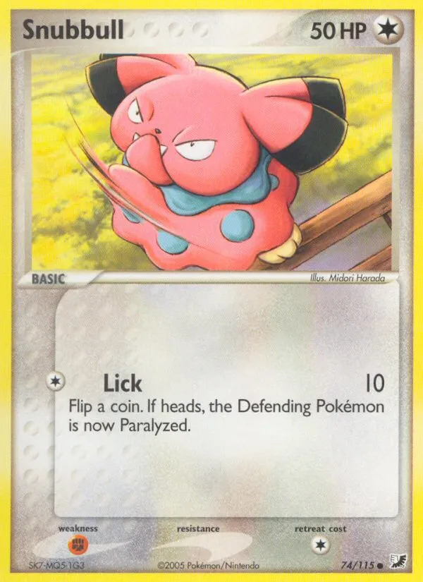 Snubbull — EX Unseen Forces — Pokémon