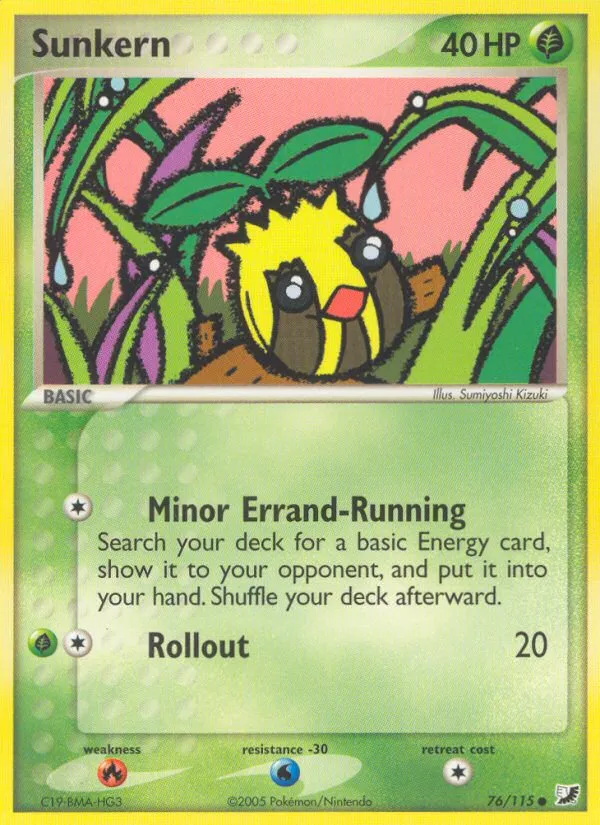 Sunkern — EX Unseen Forces — Pokémon