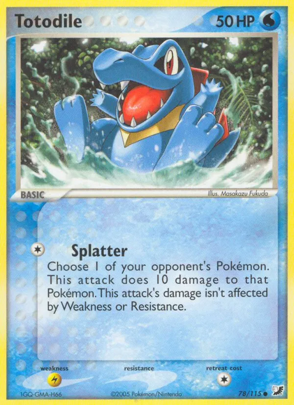 Totodile — EX Unseen Forces — Pokémon