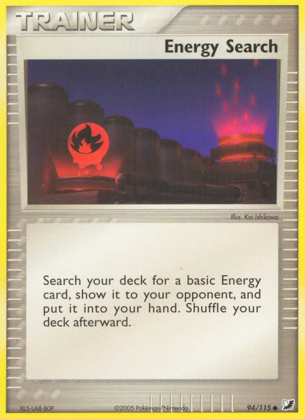 Energy Search — EX Unseen Forces — Pokémon