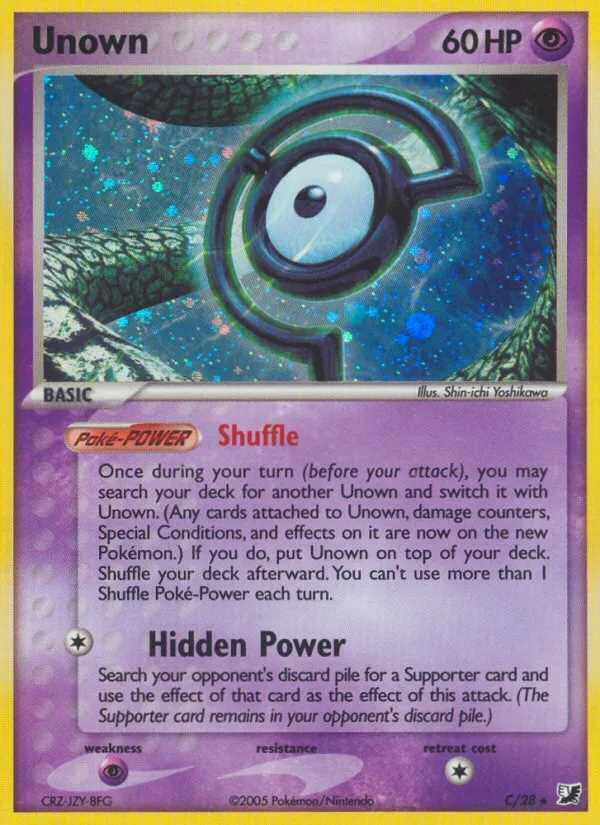 Unown — EX Unseen Forces — Pokémon