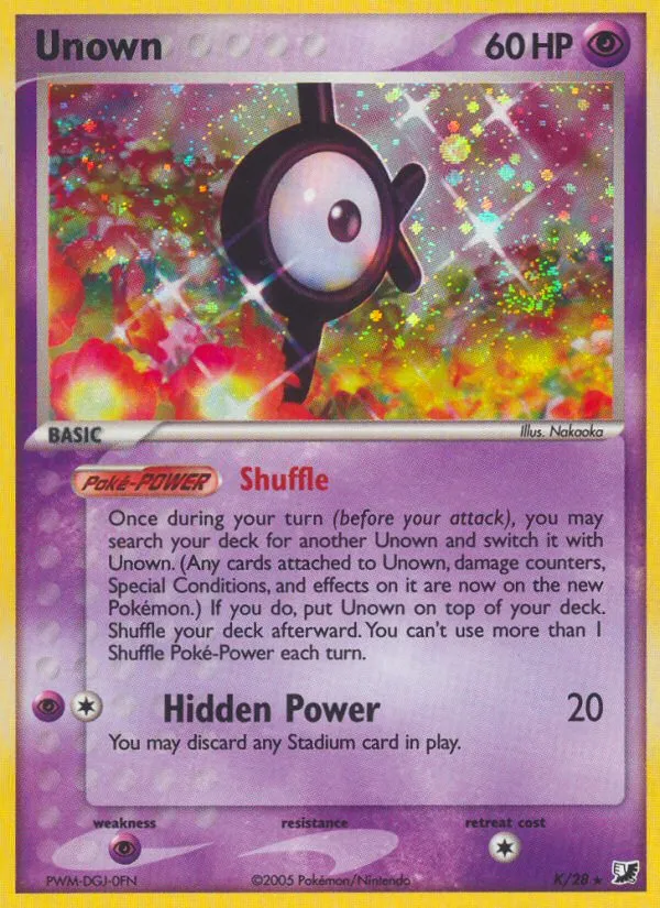 Unown — EX Unseen Forces — Pokémon