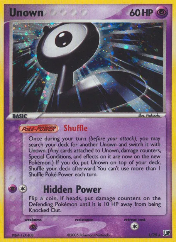 Unown — EX Unseen Forces — Pokémon