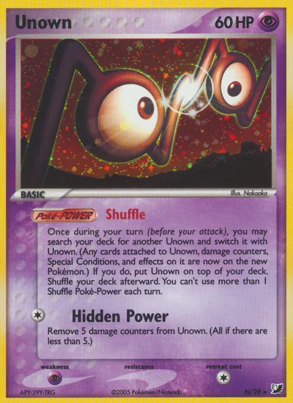Unown — EX Unseen Forces — Pokémon
