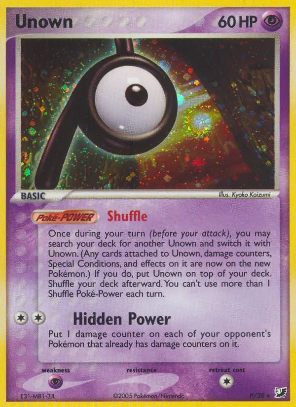 Unown — EX Unseen Forces — Pokémon