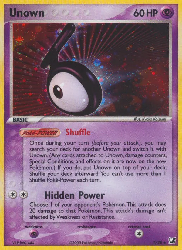 Unown — EX Unseen Forces — Pokémon