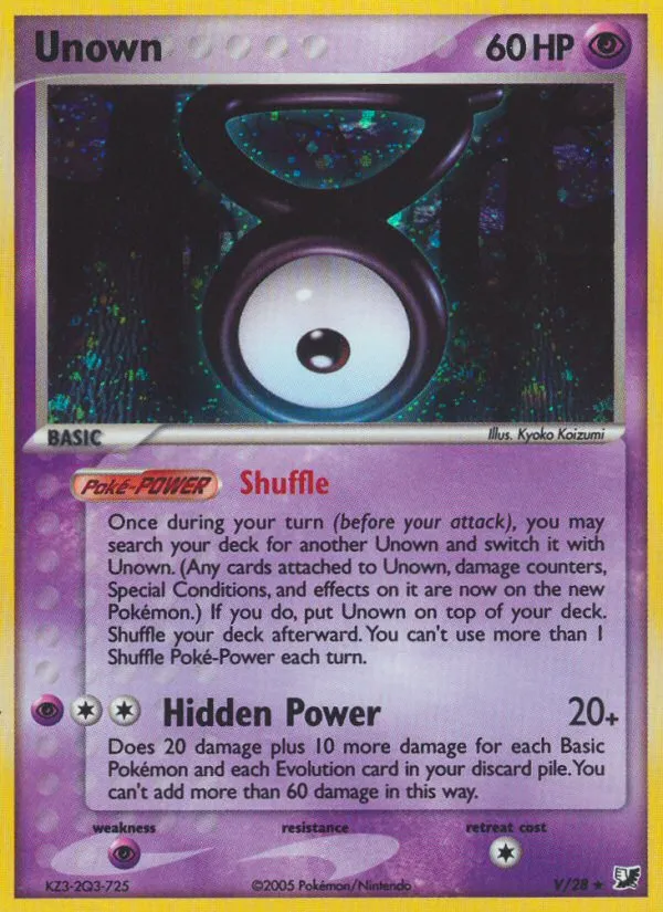 Unown — EX Unseen Forces — Pokémon