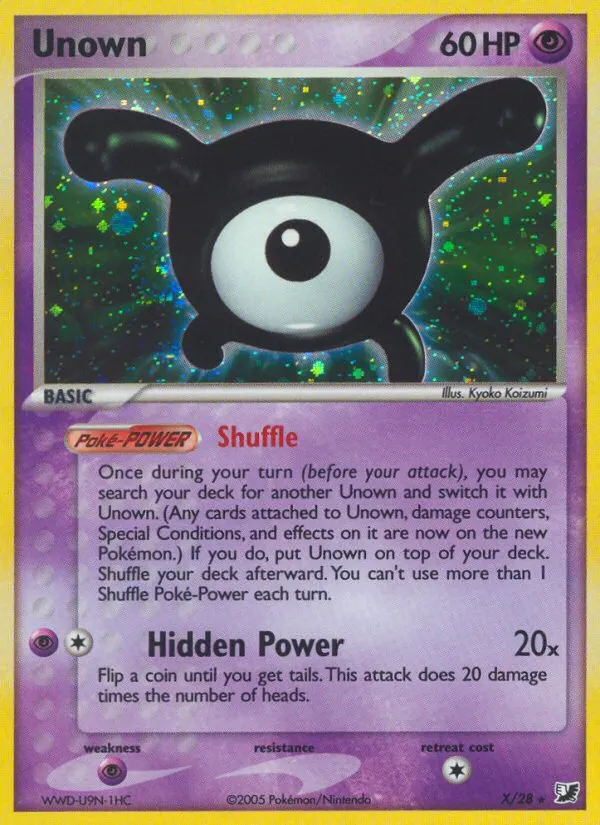 Unown — EX Unseen Forces — Pokémon