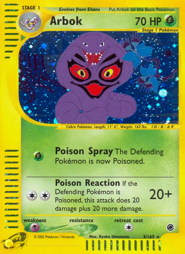 Arbok — Expedition — Pokemon