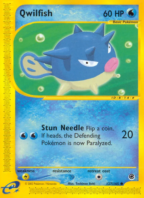 Qwilfish from Expedition - Pokemon