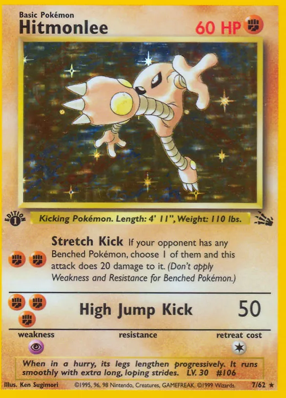 Hitmonlee — Fossil — Pokemon