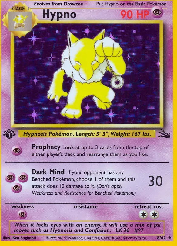 Hypno — Fossil — Pokémon