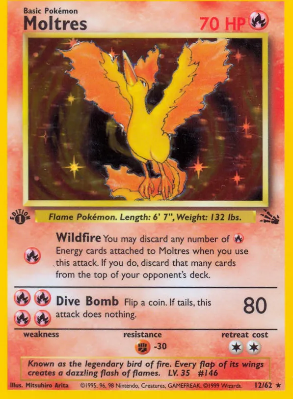 Moltres — Fossil — Pokémon