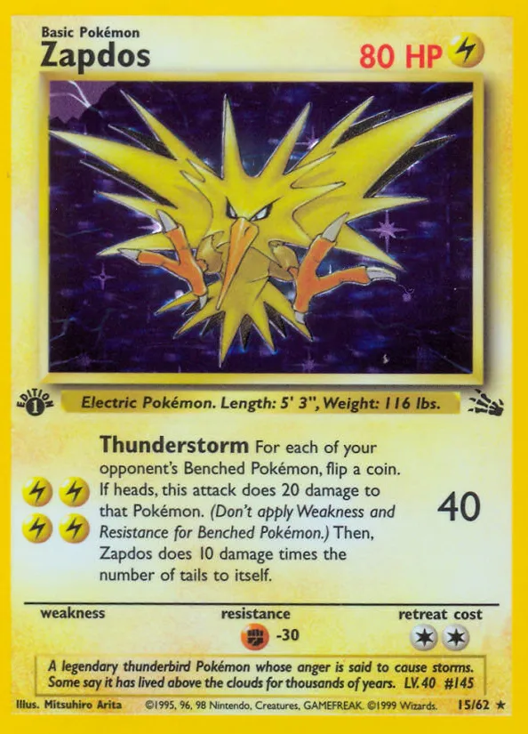 Zapdos — Fossil — Pokémon