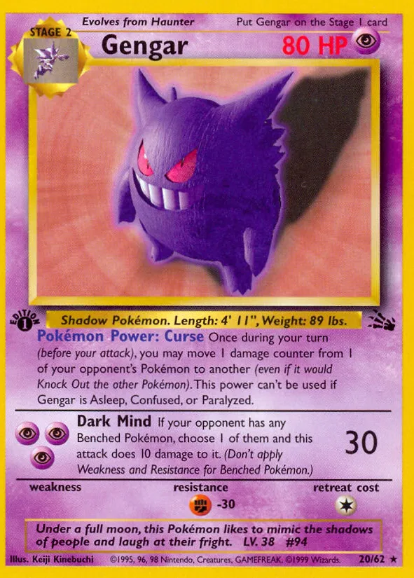Gengar — Fossil — Pokemon
