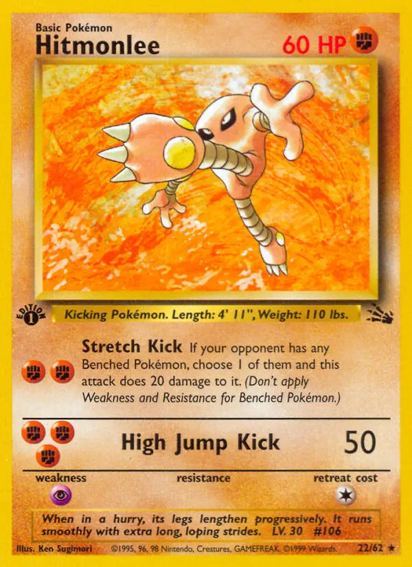 Hitmonlee — Fossil — Pokemon