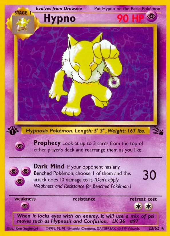 Hypno — Fossil — Pokémon