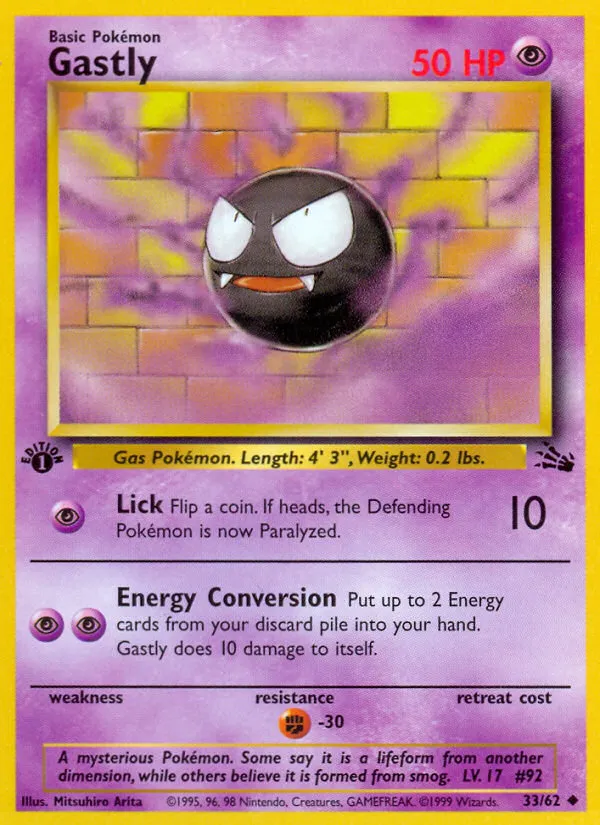 Gastly — Fossil — Pokemon