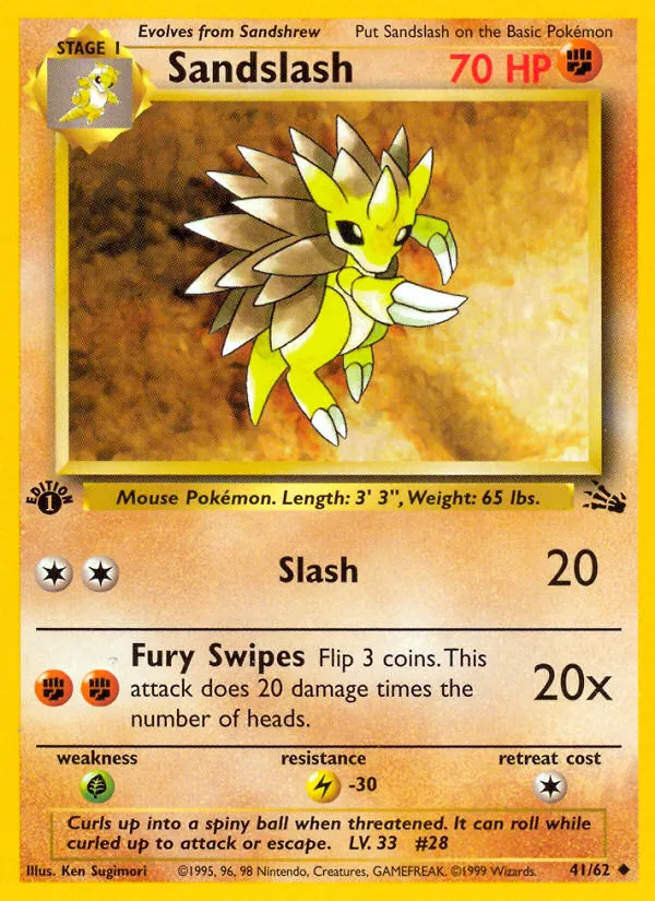 Sandslash — Fossil — Pokémon
