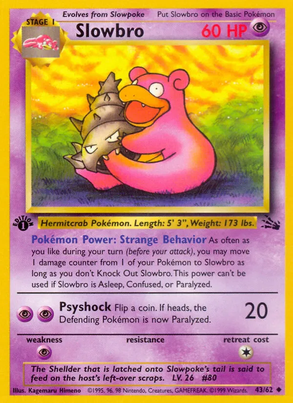 Slowbro — Fossil — Pokemon