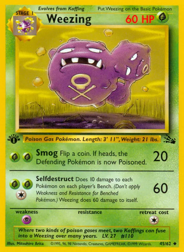 Weezing — Fossil — Pokemon