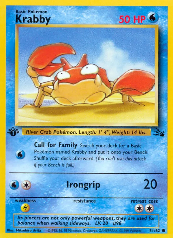 Krabby — Fossil — Pokémon
