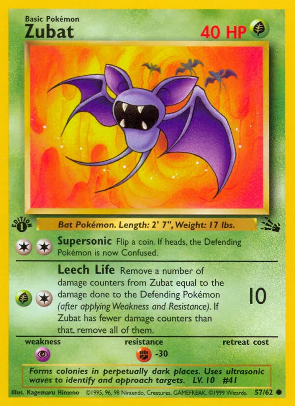 Zubat — Fossil — Pokémon