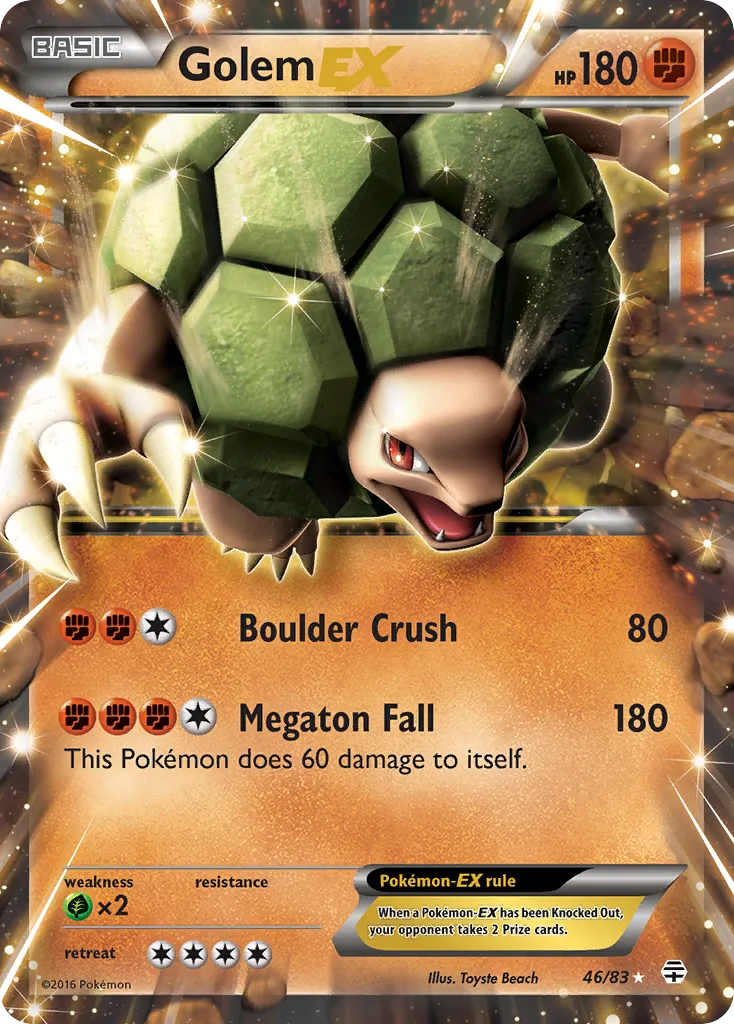 Golem EX — Generations — Pokemon