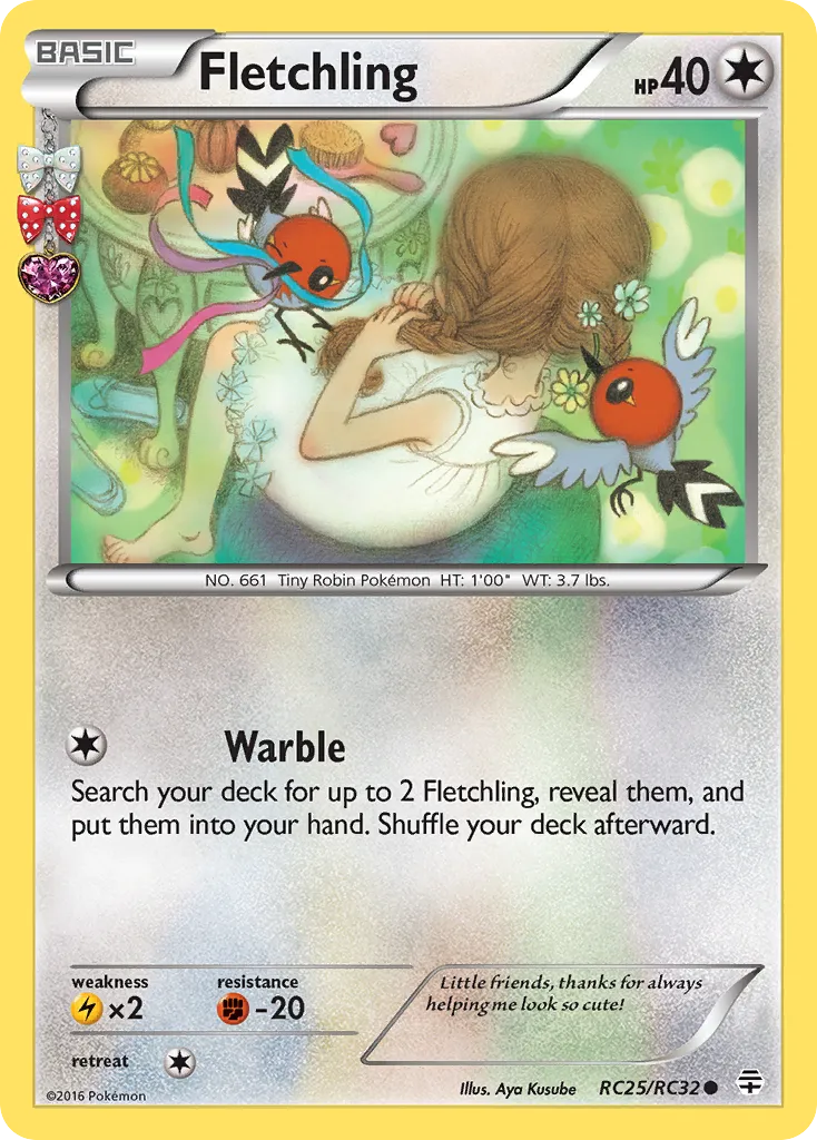 Fletchling — Generations: Radiant Collection — Pokémon