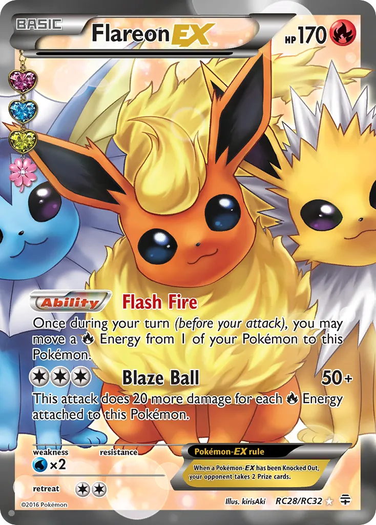Flareon EX — Generations: Radiant Collection — Pokémon