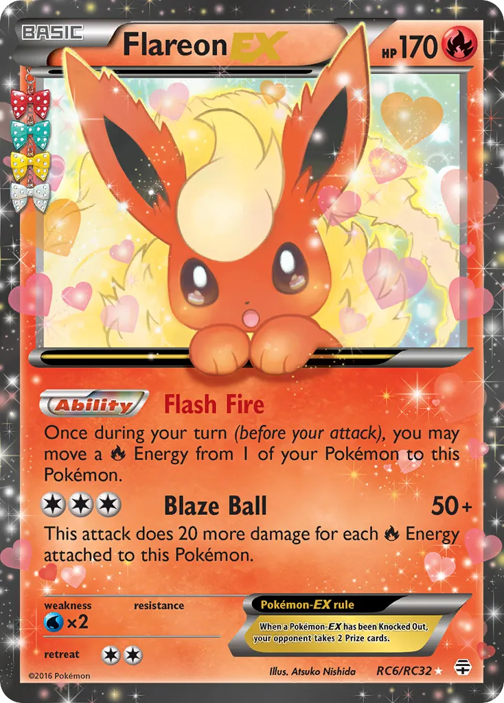 Flareon EX from Generations: Radiant Collection - Pokemon