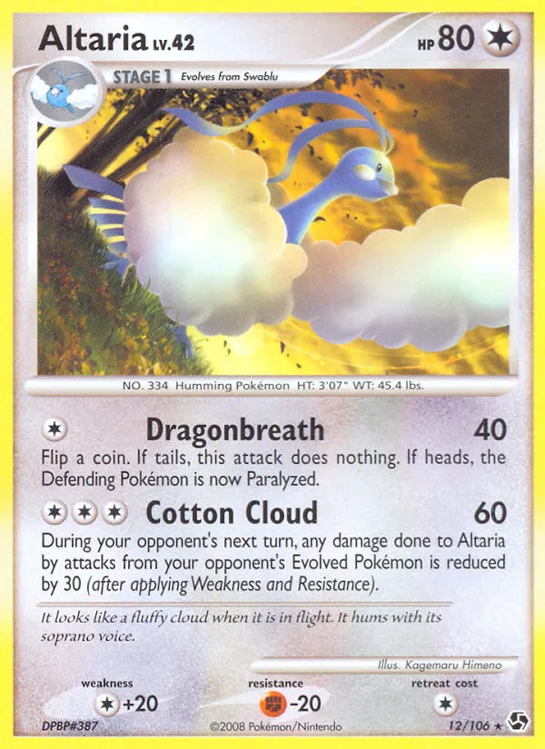 Altaria Lv.42 — Great Encounters — Pokemon