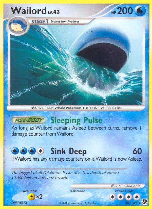 Wailord Lv.43 — Great Encounters — Pokemon