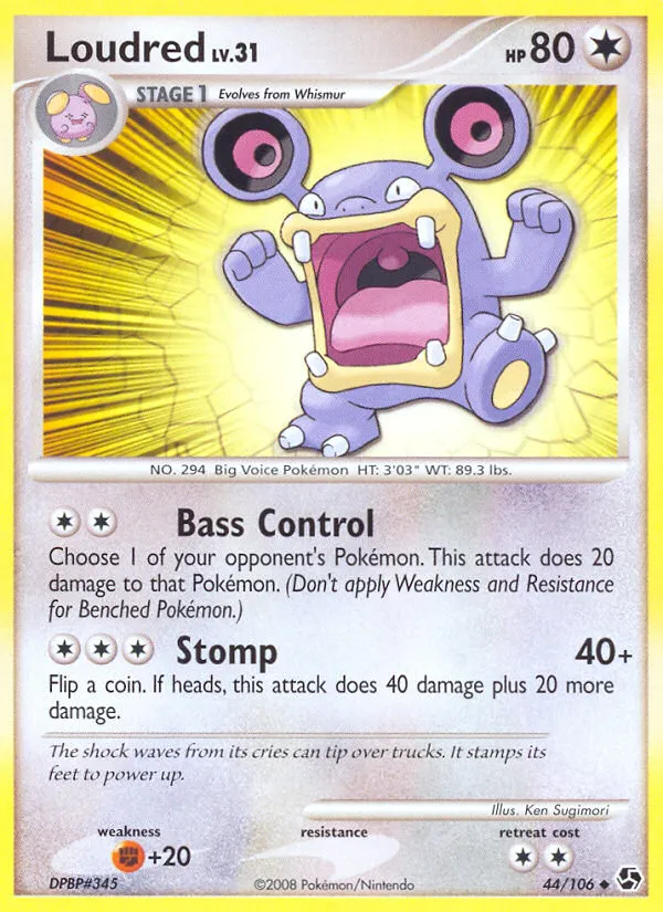 Loudred — Great Encounters — Pokémon