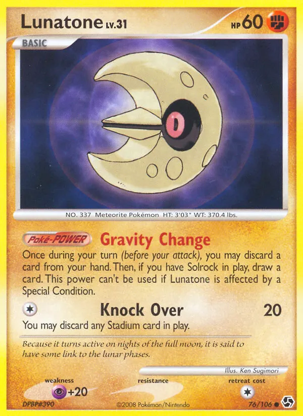 Lunatone — Great Encounters — Pokémon