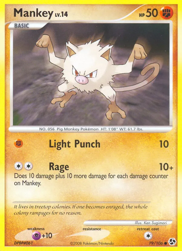 Mankey — Great Encounters — Pokémon