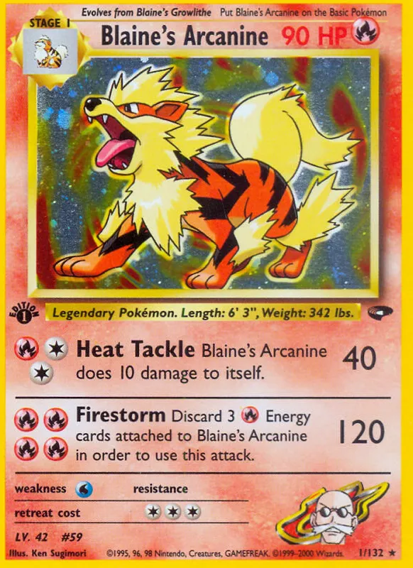 Blaine's Arcanine — Gym Challenge — Pokémon