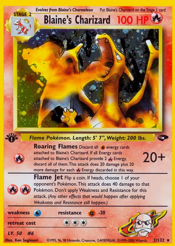 Blaine's Charizard — Gym Challenge — Pokemon