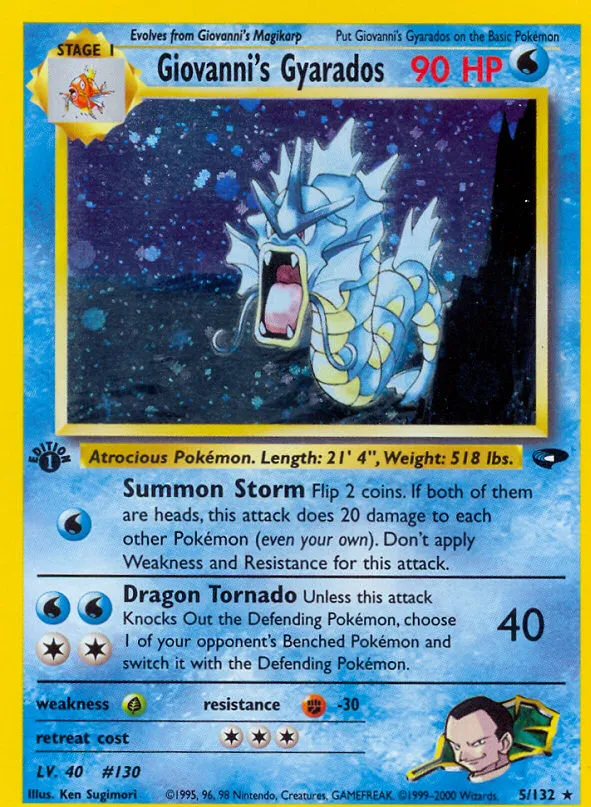 Giovanni's Gyarados — Gym Challenge — Pokemon