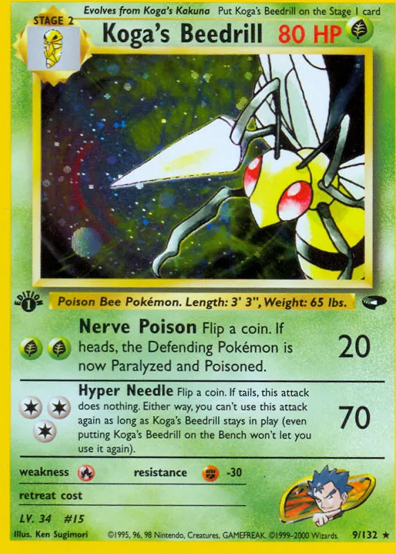 Koga's Beedrill — Gym Challenge — Pokemon