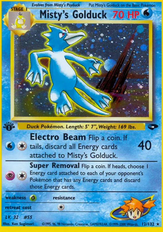 Misty's Golduck — Gym Challenge — Pokemon