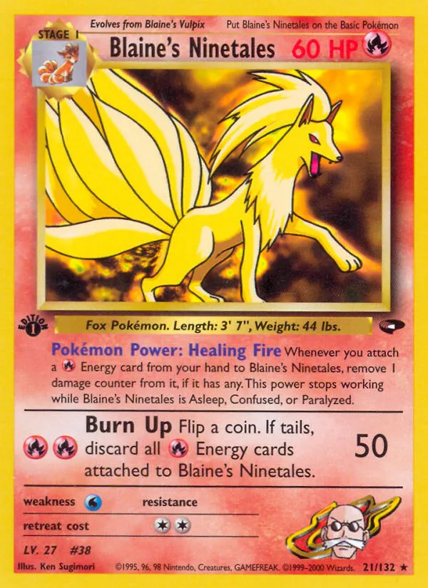 Blaine's Ninetales — Gym Challenge — Pokemon