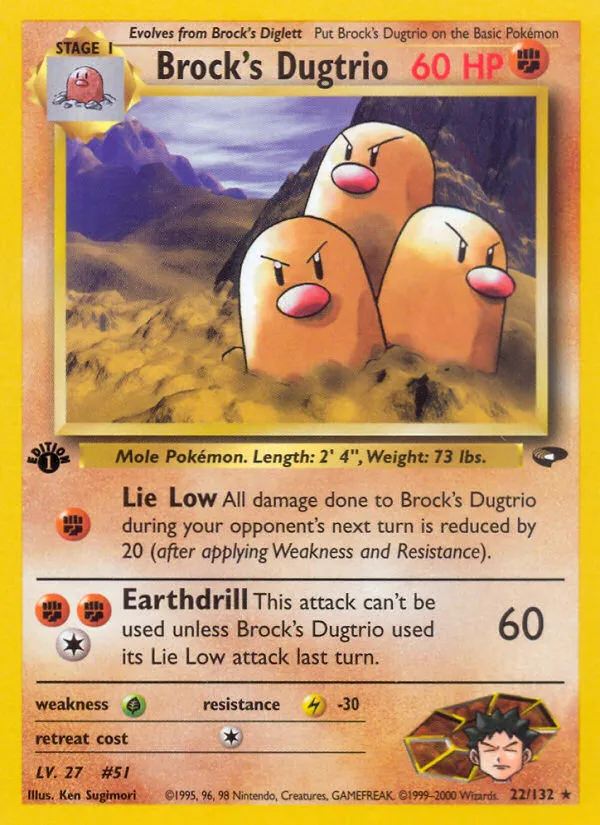 Brock's Dugtrio — Gym Challenge — Pokemon