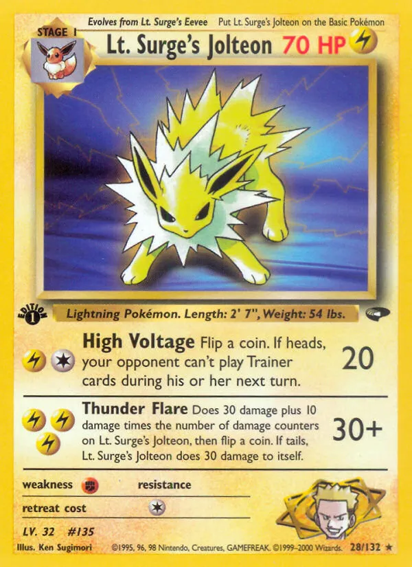 Lt. Surge's Jolteon — Gym Challenge — Pokemon