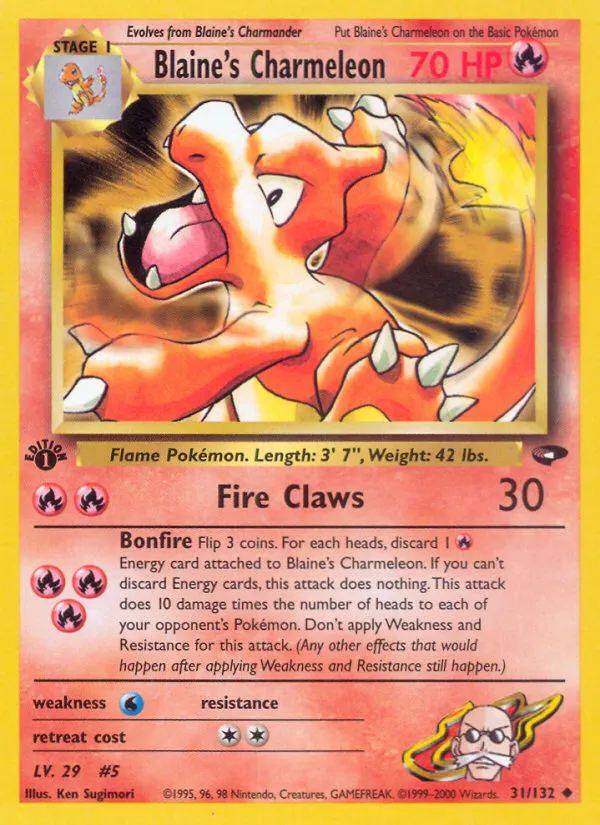 Blaine's Charmeleon — Gym Challenge — Pokemon