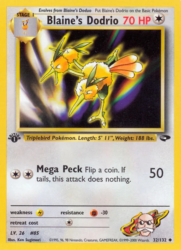 Blaine's Dodrio — Gym Challenge — Pokemon